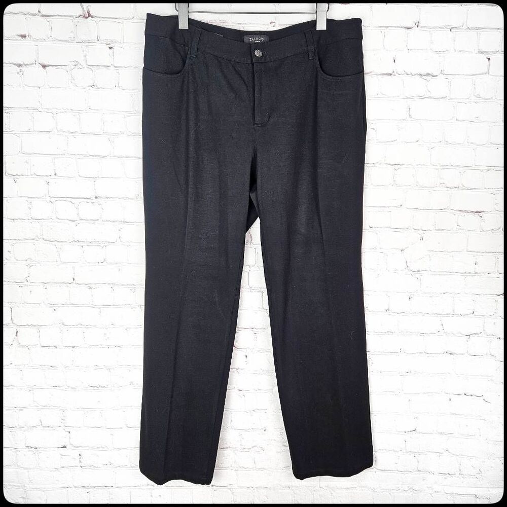 TALBOTS Heritage Women's Black Straight Leg Work Dress Pants Slacks Size: 16W